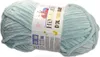 A ball of light blue yarn with a label. Náhled obrázku produktu