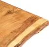 vidaXL Tischplatte Massivholz Akazie 100x(50-60)x3,8 cm Produktbild-Vorschau 2