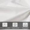 A close-up of white fabric with three icons and text below. Produktbild-Vorschau