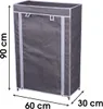 Stoff Schuhregal mit 4 Etagen - ca. 90x58x28 cm Produktbild-Vorschau 2