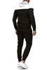 Herren Jogginganzug | Freizeitanzug 984 Schwarz-Weiss XXL Produktbild-Vorschau 4