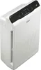 A white and black air purifier is shown from a diagonal angle against a white background. Produktbild-Vorschau