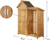 Armoire de jardin en bois avec range-bûches "Noé" - 136 x Voir les images du produit 4