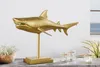riess-ambiente Skulptur HAI 68cm gold Metall Haifisch Produktbild-Vorschau 4