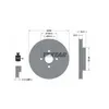 2 Textar Bremsscheiben 258mm vorne für Mazda 2 Produktbild-Vorschau 2