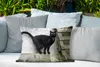 MuchoWow® Outdoor Kissen - Katze - Schwarz - Palette - Produktbild-Vorschau 3