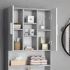 Vicco Waschmaschinenschrank Luis, 190 x 64 cm, Beton/Weiß Produktbild-Vorschau 5