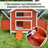 zooprinz Hühnerstall Betty Rot | mit Auslauf Sonnen- und Produktbild-Vorschau 8