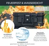 Feuerfeste und wasserdichte Dokumentenbox von HMF in DIN A4 in Schwarz Produktbild-Vorschau