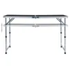 Campingtisch Klappbar Grau Aluminium 120x60 cm Produktbild-Vorschau 2