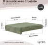 Lycce Bankauflage Klemmkissen 1 Leiste Cordstoff extra Produktbild-Vorschau 9