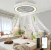 A bedroom with a bed, pillows, and a ceiling fan with lights. Náhľad obrázku produktu