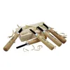 A set of wood carving chisels with a small block of wood and wood shavings. Náhľad obrázku produktu