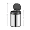 Juskys Automatik Mülleimer mit Sensor 30L für Küche - Produktbild-Vorschau 3