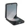 A black flip phone case is shown open on a white background. Náhľad obrázku produktu