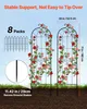 SucceBuy Griglia rampicante 180 x 52,5 cm, set da 8 pezzi, Anteprima dell’immagine prodotto 2