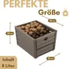 2er Set Kartoffelkiste Gemüsebox Kartoffel Aufbewahrungsbox Produktbild-Vorschau 2