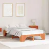Bettrahmen Wachsbraun 120 x 190 cm Massives Kiefernholz Produktbild-Vorschau 2