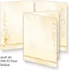 Briefpapier Hochzeit creme (100 Sets inkl. Kuverts) Produktbild-Vorschau 5