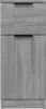vidaXL Sideboard Gris Sonoma 30x30x70 cm Bois composite Voir les images du produit 4