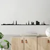 Wallity, Hamburg Skyline, Wanddeko, Schwarz, Metall, 120 x Produktbild-Vorschau 1