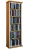 Holz CD DVD Stand Regal Schrank Classic Glastür Produktbild-Vorschau 1
