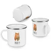 Mr. & Mrs. Panda Emaille Tasse Bär Party - Weiß - Geschenk, Produktbild-Vorschau 4