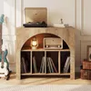 Tavolino laterale, 80 cm. Comodino per dischi in vinile, Anteprima dell’immagine prodotto 2
