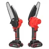 Two red and black electric chainsaws are shown side-by-side against a white background. Náhľad obrázku produktu