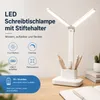 LED Schreibtischlampe dimmbar mit Akku – Doppelarm, 3 Produktbild-Vorschau 2