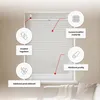 Estika Plissee ohne Bohren - 50x150 cm - Milchig - Produktbild-Vorschau 2