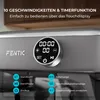 Close-up of a kitchen appliance's control panel with a digital display and icons indicating features. Produktbild-Vorschau
