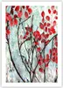 Poster - Poster ohne Rahmen - Rot Blätter Zweige - 50x70 cm Produktbild-Vorschau 1