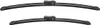 Two black windshield wiper blades are shown against a white background. Produktbild-Vorschau