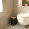 Cestino da bagno stretto nero VEDA, 5 l Anteprima dell’immagine prodotto 3