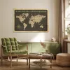 MuchoWow® Poster Weltkarte - Zitat - Buch 120x80 cm - Produktbild-Vorschau 3