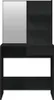 vidaXL Toaletní stolek se zrcadlem černý 74,5x40x141 cm Náhled obrázku produktu 6