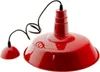Plafonnier rouge de style industriel, diamètre 36 cm, métal Voir les images du produit 2