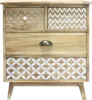 Scaffale Rebecca Mobili con 4 cassetti in legno, bianco e Anteprima dell’immagine prodotto 1
