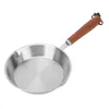 A stainless steel frying pan with a wooden handle is shown against a white background. Produktbild-Vorschau