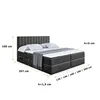 ALTDECOR Boxspringbett mit H4 Matratze und Topper - 160 x Produktbild-Vorschau 6