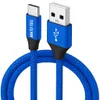 1m Nylon USB-C Kabel Schnellladekabel Datenkabel Handy Produktbild-Vorschau 1