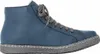 A side view of a blue high-top sneaker. Anteprima dell’immagine prodotto