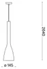 Ideal Lux FLUT SP1 BIG, 1 žiaroviek, E27, IP20, Čierna Náhľad obrázku produktu 5