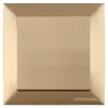 2-poliger Schalter mit Rahmen Gold Optik – Unterputz IP20 Produktbild-Vorschau 1