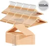 OGIVO Kleiderbügel Holz, 100 stück Holzbügel Produktbild-Vorschau 1