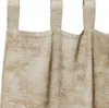 vidaXL Zamatové závesy s záclonami 2 ks Krémová 140 x 140 Náhľad obrázku produktu 5