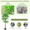 COSTWAY Sztuczna roślina bambusowa, 150 cm sztuczne drzewko Podgląd zdjęcia produktu 7