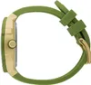 Side view of a watch with a green strap and gold casing. Produktbild-Vorschau