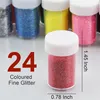 24x Bastel Glitzer Set 480g - Buntes Streuglitzer für Produktbild-Vorschau 2